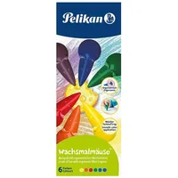 Pelikan Wachsmalmäuse 6 St. mehrfarbig