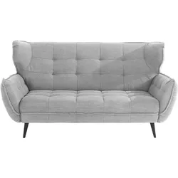 2-Sitzer LEONIQUE "Ariana", grau (light grau), B:191cm, 100% Polyester, Sofas