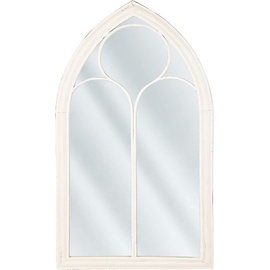 Beliani Wandspiegel Weiß Fensteroptik 62 x 113 cm