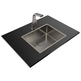 Teka FlexLinea RS15 50,40 rechts Unterbauspüle Edelstahl grau Handbetätigung 540 x 440 mm