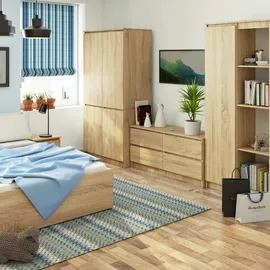 Akord Kleiderschrank S90 90 x 180 x 51 cm Sonoma Eiche