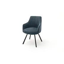 MCA Furniture Esszimmerstuhl Sassello Polyester petrol 2er Set