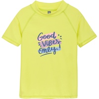 Color Kids - Badeshirt Good Vibes Only in limelight, Gr.122,