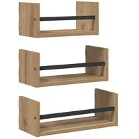 VidaXL Wandregal-Set 40 x 16 x 14 cm Braun
