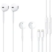 iPhone Kopfhörer mit Kabel, 2Pack iPhone Kabel Kopfhörer/HiFi Stereo Ohrhörer mit Lightning (eingebautes Mikrofon und Lautstärkeregler) mit iPhone 14/13/12/11/SE/X/7 Unterstützt alle iOS