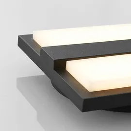LUCANDE Außenwandleuchte Aluminium 4,9 cm schwarz 9619231