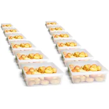 Novaliv Kühlschrank Organizer 30,5 x 7,5 x 22 cm transparent