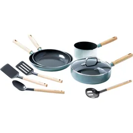 GreenPan Mayflower Topf-Set 4-tlg. inkl. 2 Pfannenwender + 2 Schöpflöffel