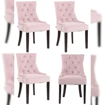 CLP Esszimmerstuhl Aberdeen Samt pink