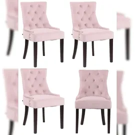 CLP Esszimmerstuhl Aberdeen Samt pink