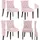 CLP Esszimmerstuhl Aberdeen Samt pink