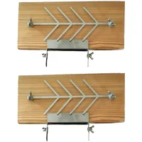 Flammlachsbrett Räucherbrett Lärche 2er Set klein - Top geeignet als Party Geschenk