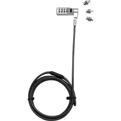 Dicota Laptopschloss  Zahlenschloss für alle Netbooks/Notebooks/Monitore/TVs oder Beamer, Keine Schl