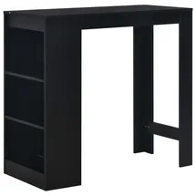 vidaXL Bartisch 110 x 50 x 103 cm Schwarz