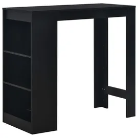 vidaXL Bartisch 110 x 50 x 103 cm Schwarz