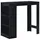 vidaXL Bartisch 110 x 50 x 103 cm Schwarz