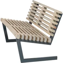 Plus Siesta Sofa 138 x 49 x 43 cm Schiefergrau