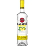 BACARDÍ Limón, 27% Vol., 100 cl / 1 L, weißer Rum mit Zitrone, Limette und Grapefruit, frischer Zitrusgeschmack (Packung mit 6)
