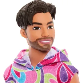 Mattel HRH26 Barbie Fashionistas Ken-Puppe brünett im Totally Hair Look