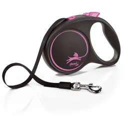 FLEXI Black Design L Gurtleine 5 m Pink