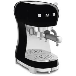 SMEG ECF02BLEU 50s Style Espresso-Kaffeemaschine Schwarz