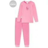 SCHIESSER Langer Schlafanzug Basic Kids in Rosa - Gr.: 128