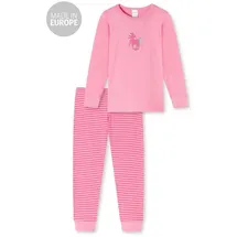 SCHIESSER Langer Schlafanzug Basic Kids in Rosa - Gr.: 128