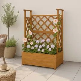 Mendler Hochbeet HWC-P67 114 x 85 x 44 cm Braun