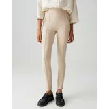 Opus Damen Leggings | Leggings EKAJA Slim aus Ecovero Viskose Mix Macadamia, 34 - 34W