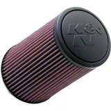 K&N RE-0880 Waschbarer und wiederverwendbarer KFZ und Motorrad Gummi Universalluftfilter