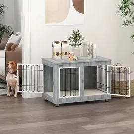 PawHut Hunde-Zubehör grau Edelstahl B/H/L: ca. 58x90x65 cm