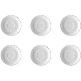 Thomas 6er Set Thomas Untertasse Trend Ø 14 cm Porzellan Weiß M (Medium)