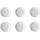 Thomas 6er Set Thomas Untertasse Trend Ø 14 cm Porzellan Weiß M (Medium)