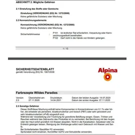 Alpina Farbrezepte Innenfarbe 2,5 l fliederfest