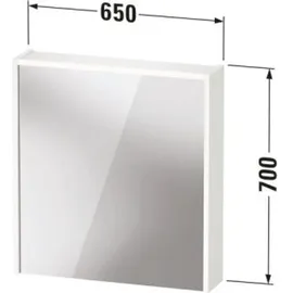 Duravit D-Code Spiegelschrank, für die Schweiz, 1 Tür, DC7105LHGHG0000,