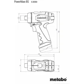 Metabo PowerMaxx BS Basic inkl. 2 x 2 Ah 600080500