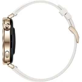 Huawei Watch GT 5 41 mm Gold Lederarmband Weiß