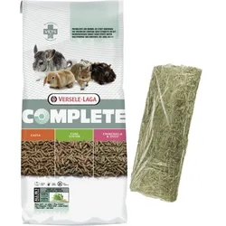 Versele-Laga Cavia Complete für Meerschweinchen 8kg + BUBU Pets Wiese Heu Klein 400g GRATIS