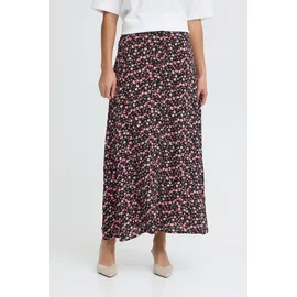 Oxmo Midirock Damen Floral Lila/Pink 38