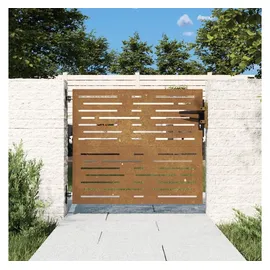 vidaXL Gartentor 85 x 75 cm Cortenstahl/Braun