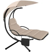 Tectake tectake® Hängeliege, Elaria mit Sonnendach und Seitentasche