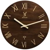 Holzwerk Germany Holzwerk Funkwanduhr 40,0 LAUENAU braun