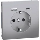 Merten USB-Steckdose Unterputz Edelstahl 1 St.