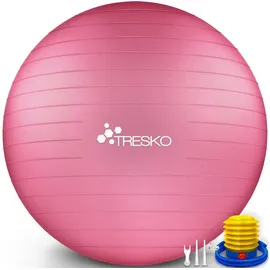 TRESKO Gymnastikball Rosa 65 cm