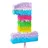 Piñata Zahl 1 50x35x7,5 cm Bunt/Pastell
