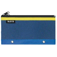 Leitz Urban Chic Federmäppchen mit 2 Fächern, Integrierte Ösen, Blau, 60130032