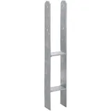 GAH Alberts H-Pfostenanker Feuerverzinkt 600 mm x 91 mm x 60 mm