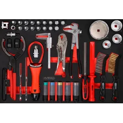KS Tools Öl- - und Reifendienst-Satz in Schaumstoffeinlage, 43-tlg - 811.0043
