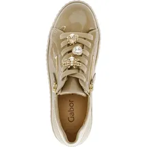 Gabor Plateau Schnürschuhe in gold - Gr.: 38
