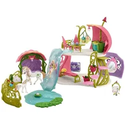 Schleich Bayala Glitzerndes Blütenhaus mit Einhörnern